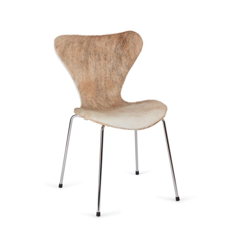 Syver Betræk - Koskind Beige/Hvid - Image 2